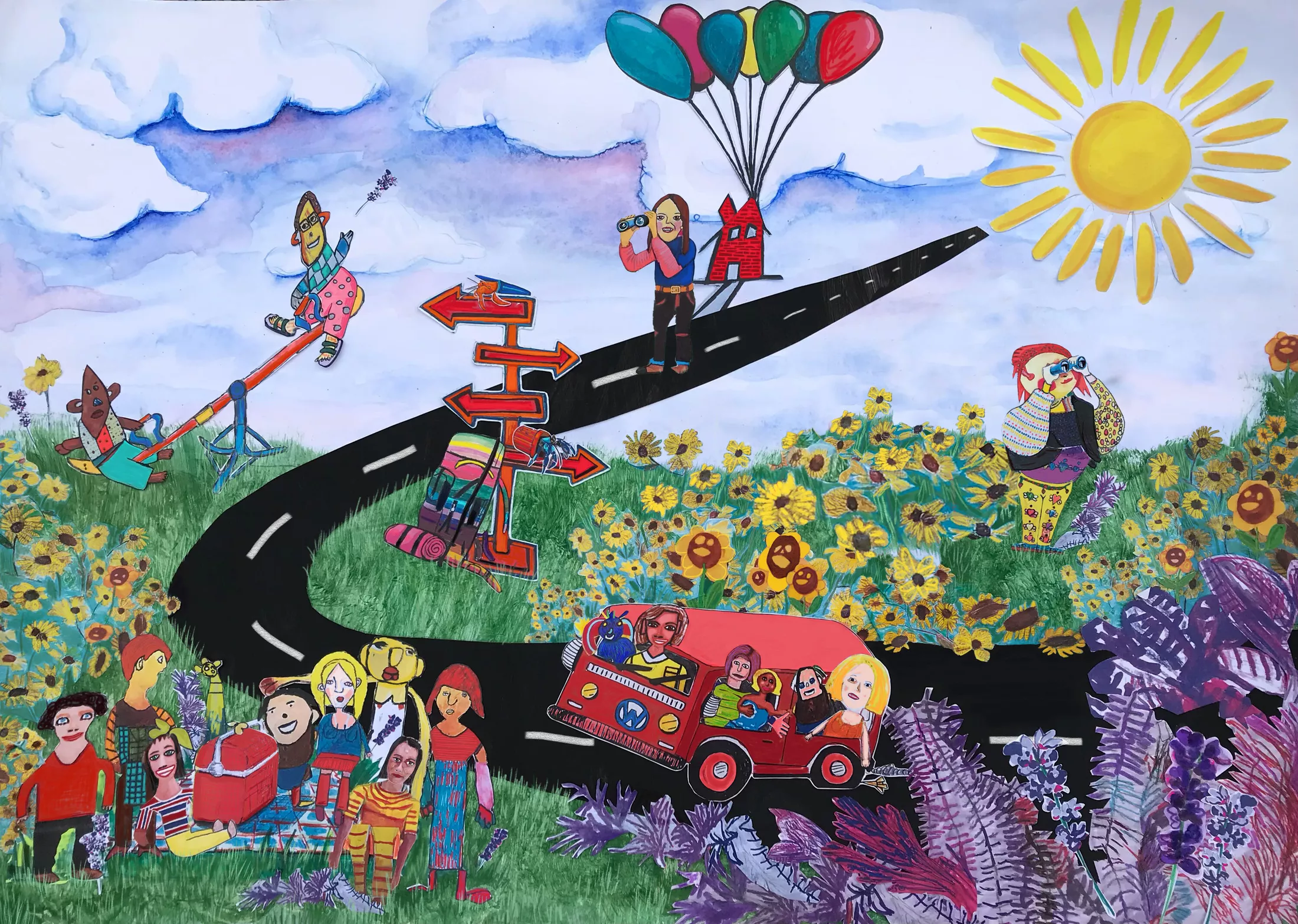 Dit is een tekening voor Route du Soleil